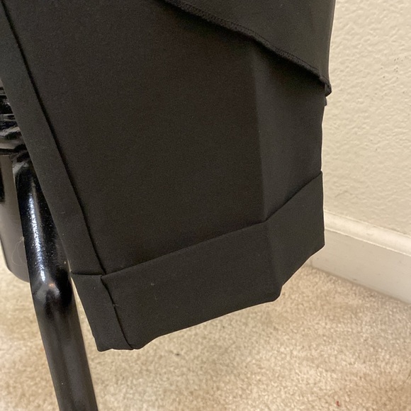 New York & Company Black pants with front ruffle and cuffs at bottom Size 10‎ - Picture 3 of 5